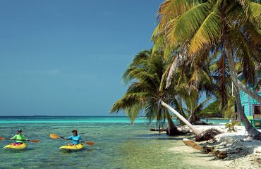 Kayaking-Laughing-Bird-Caye-Belize-Guatemala-Cruise