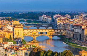 Bridges over Arno river in Florence