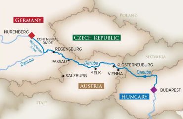 BUDAPEST-NUREMBERG MAP