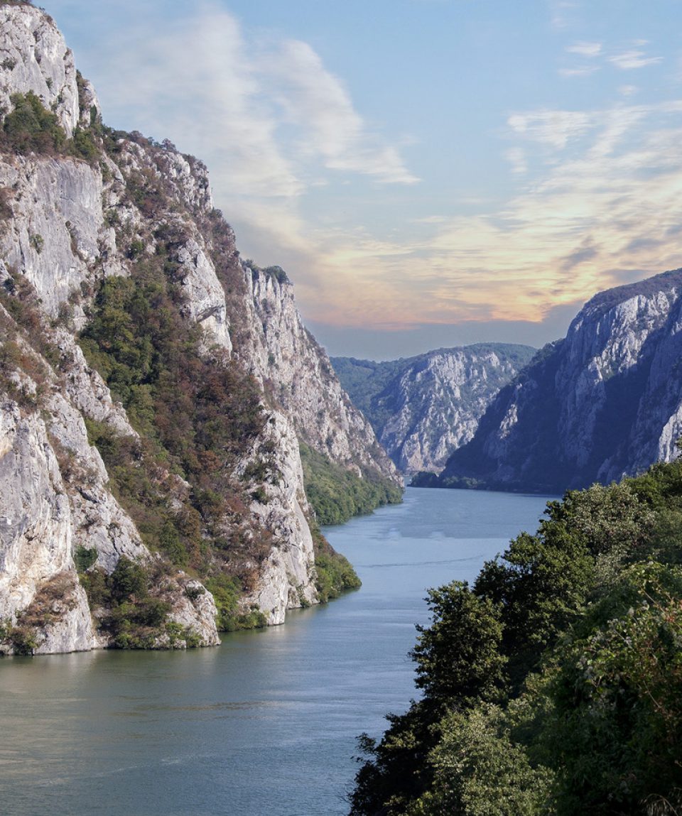 Iron Gates - Danube river near the Serbian city of Donji Milanovac