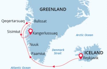 South-West Greenland and Disko Bay Map