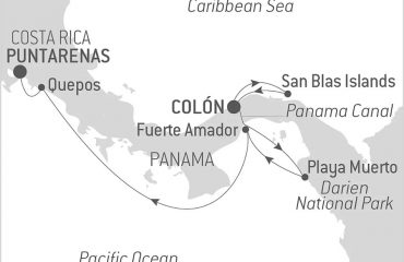 Panama-Costa Rica Map