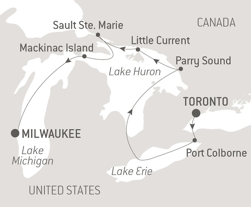 Prince William Sound Cruise Map