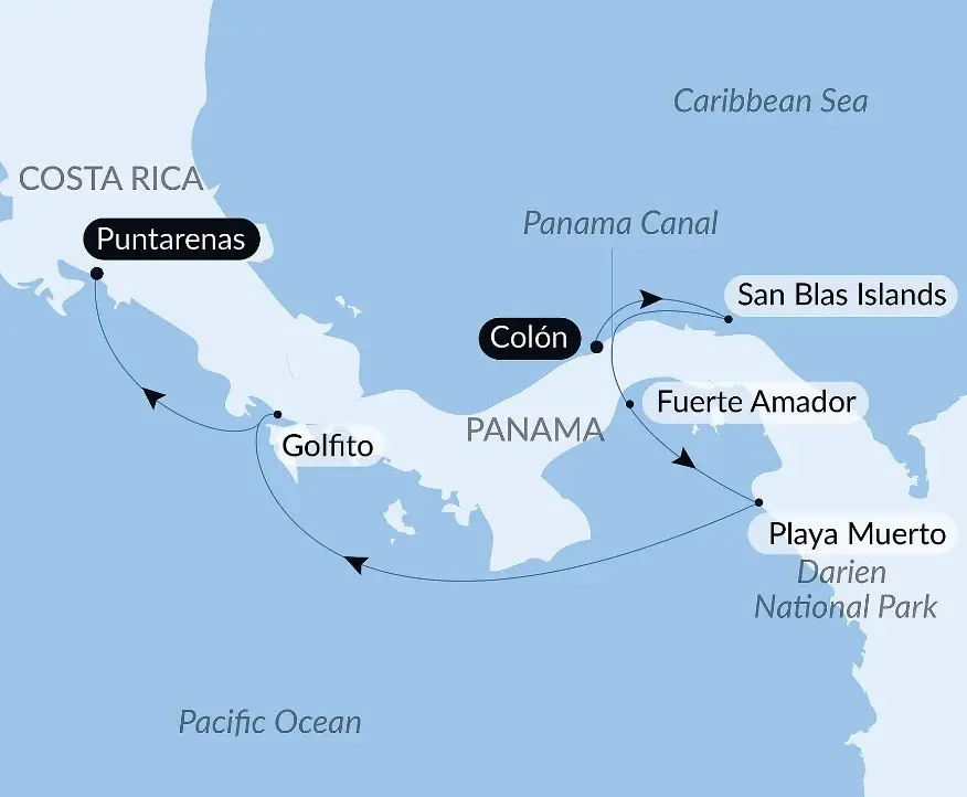 Prince William Sound Cruise Map