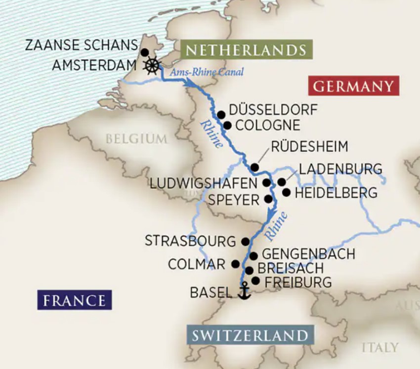 Prince William Sound Cruise Map