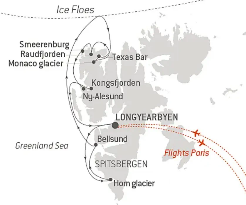 Prince William Sound Cruise Map