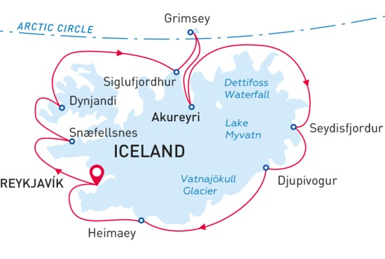 Prince William Sound Cruise Map