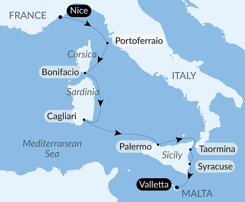 Prince William Sound Cruise Map
