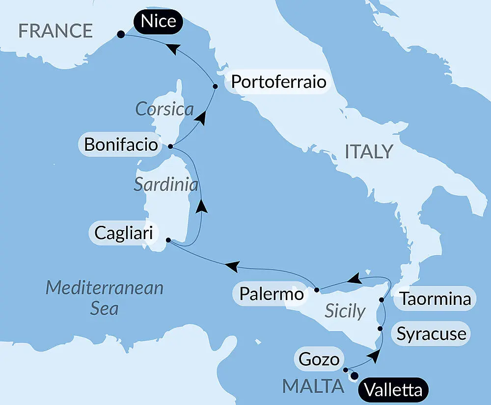 Prince William Sound Cruise Map
