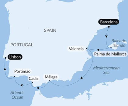 Prince William Sound Cruise Map