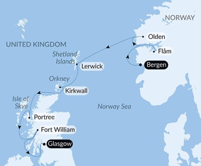 Prince William Sound Cruise Map