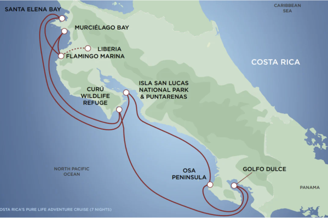 Prince William Sound Cruise Map